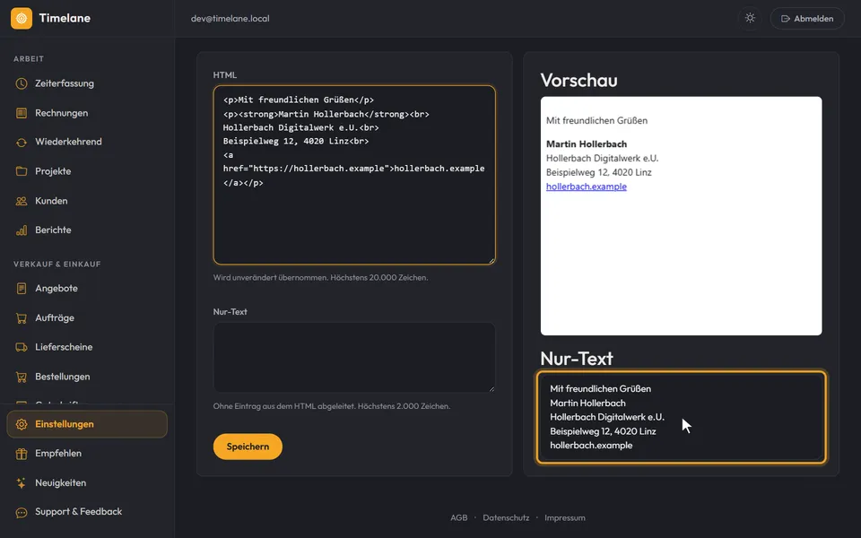 Die aus dem HTML abgeleitete Nur-Text-Fassung