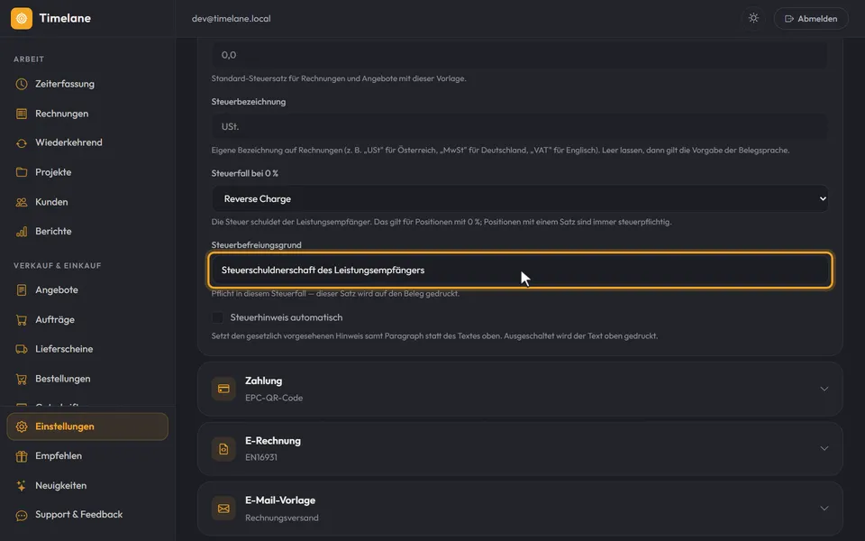 Steuerfall „Reverse Charge“ und der Steuerbefreiungsgrund