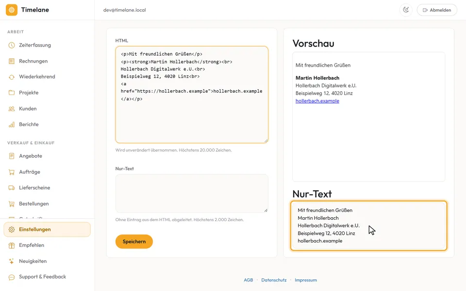 Die aus dem HTML abgeleitete Nur-Text-Fassung