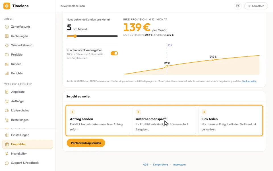 Das Partnerprogramm mit „So geht es weiter“